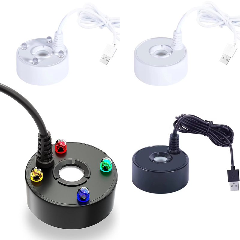 Terrarium Fogger Ultrasonic - Umidificador de Ar Portátil USB 4LED