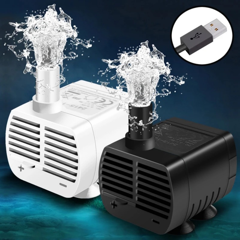 Terrarium Fogger Ultrasonic - Silent USB Water Pump for Aquarium,